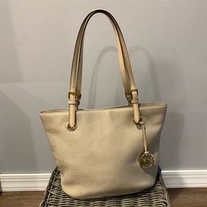 Beige Michael Kors Satchel
